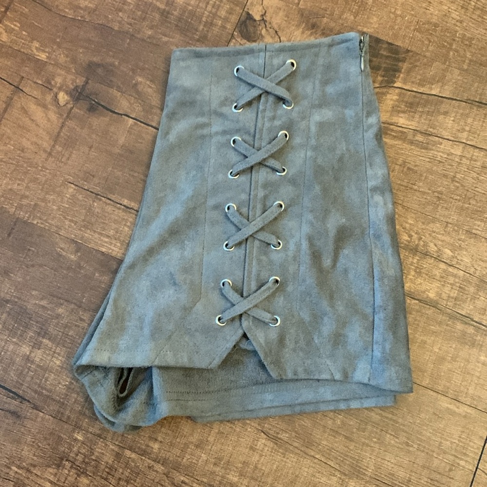 She+Sky suede shorts